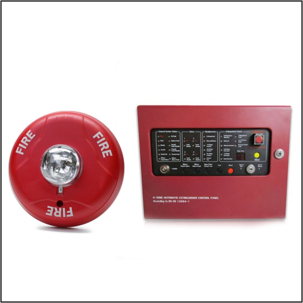 FIRE ALARM & EXTINGUISHER PANEL