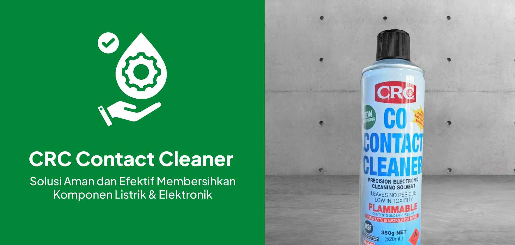 CRC Contact Cleaner Solusi Aman dan Efektif Membersihkan Komponen Listrik & Elektronik