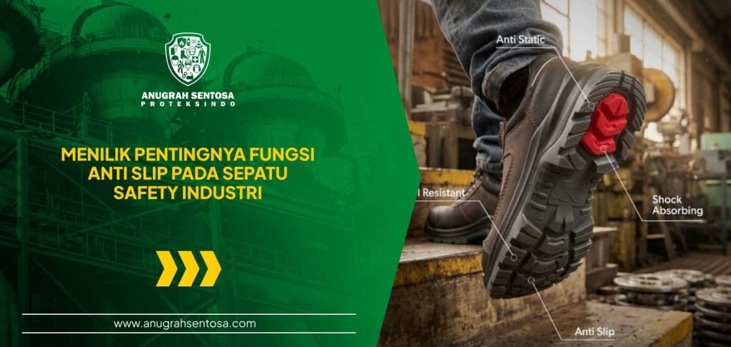 fungsi anti slip pada sepatu safety industri