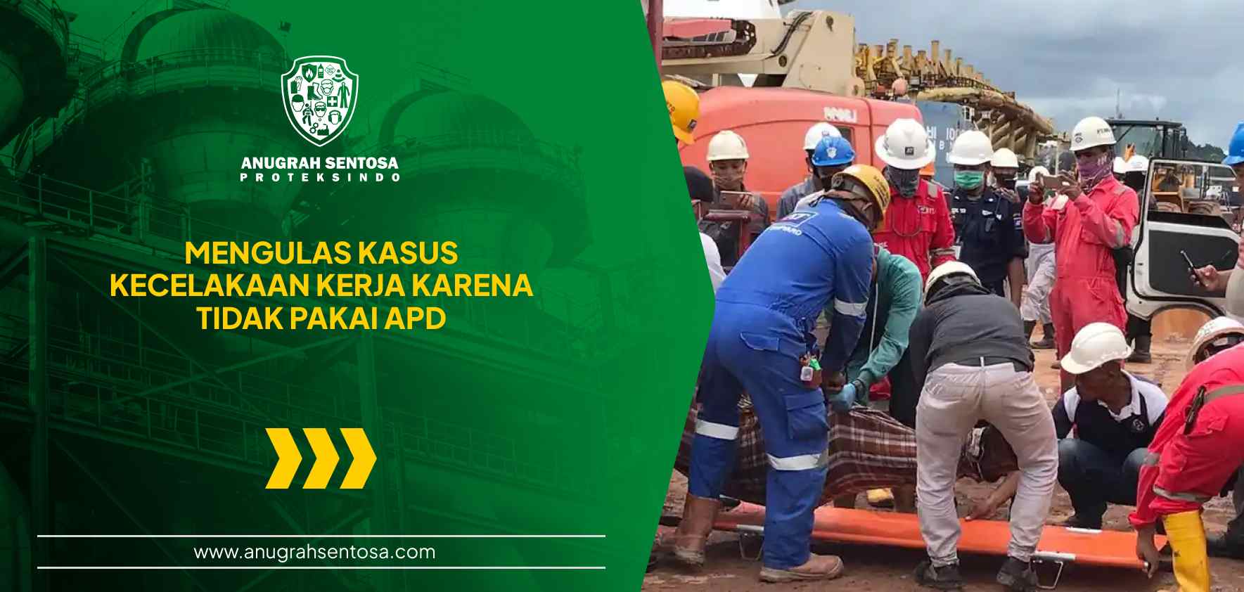 kecelakaan kerja karena tidak pakai apd