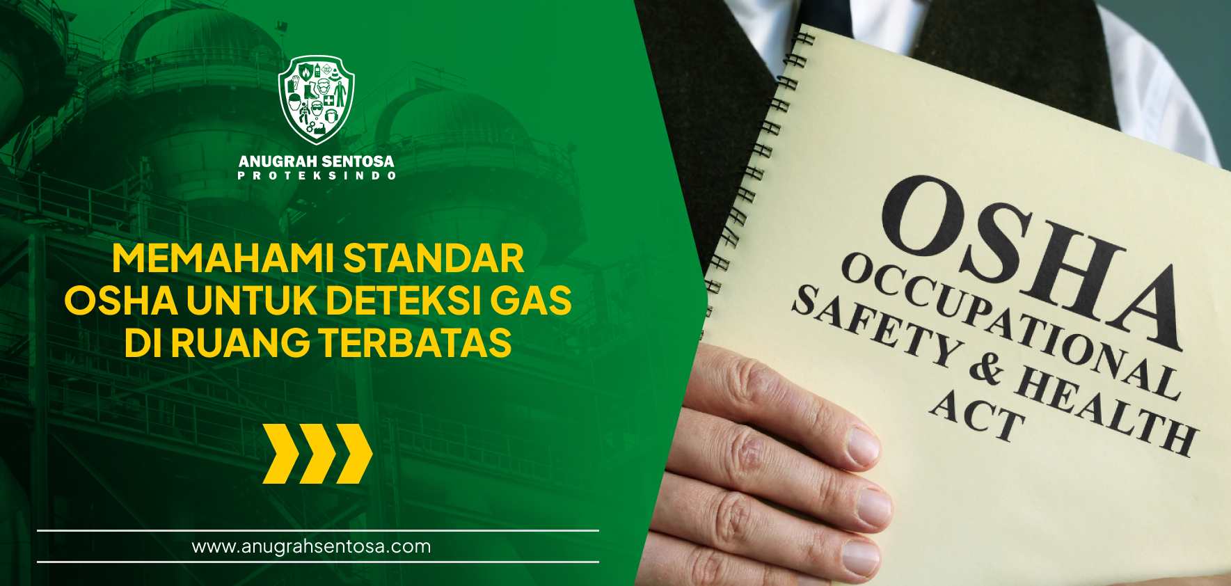 standar osha untuk deteksi gas di ruang terbatas