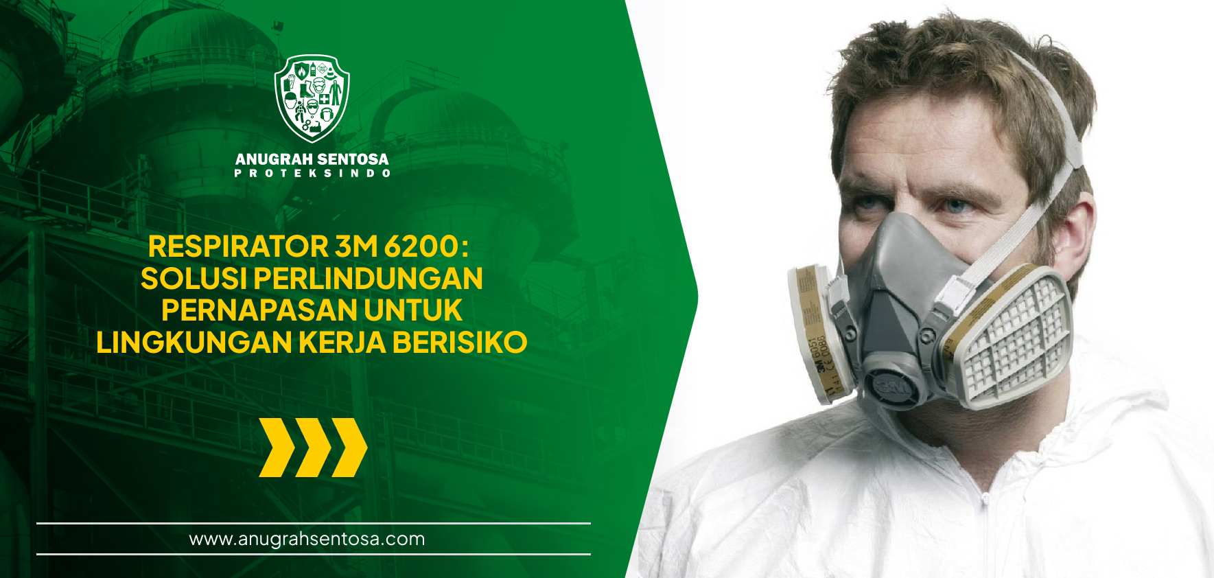 respirator 3m 6200