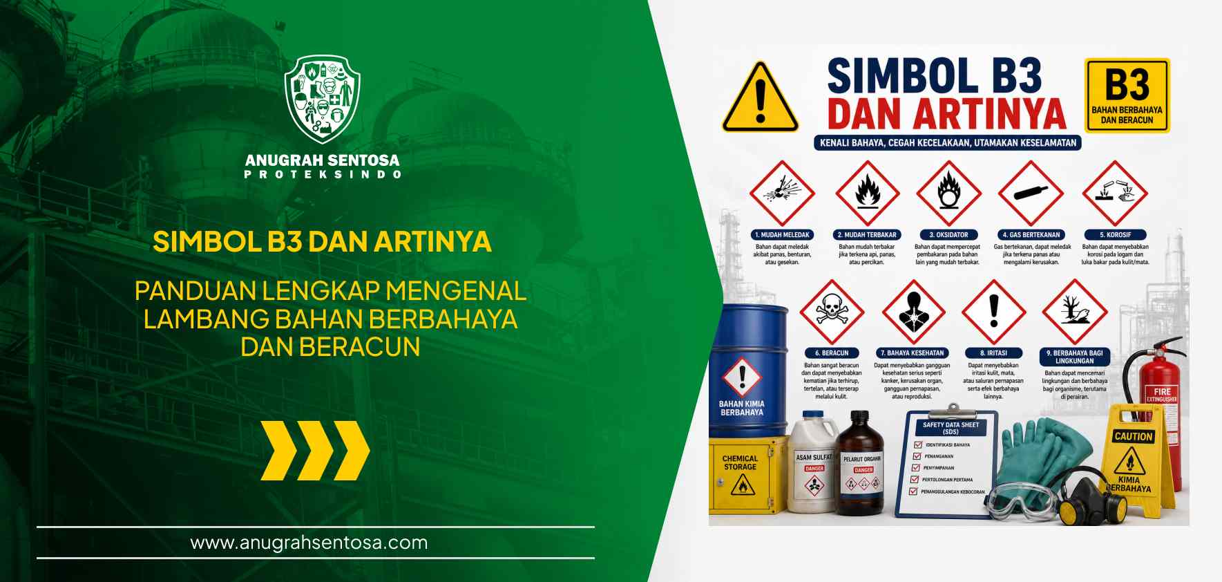 simbol b3 dan artinya