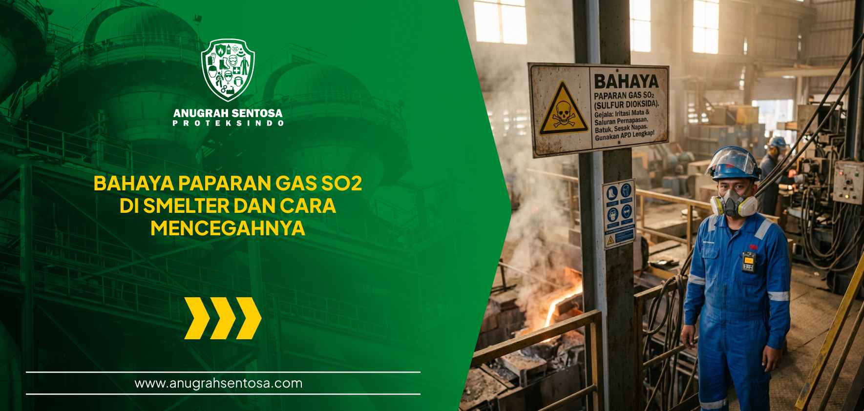 bahaya paparan gas so2 di smelter