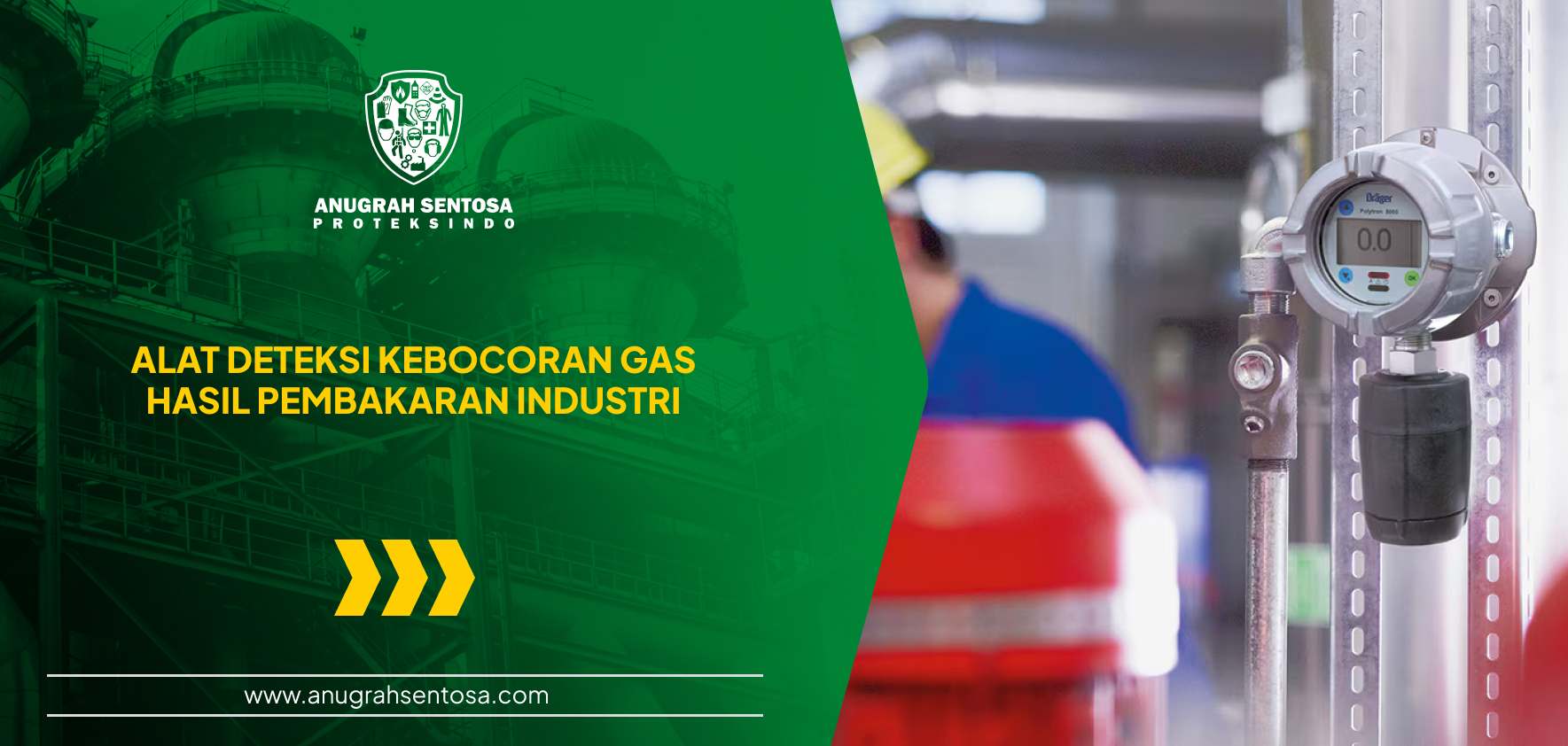 alat deteksi kebocoran gas hasil pembakaran industri