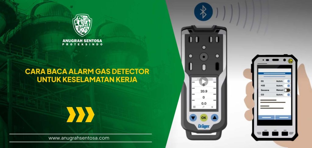 cara baca alarm gas detector