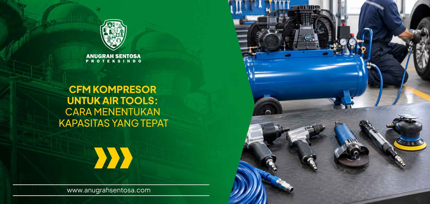 cfm kompresor untuk air tools