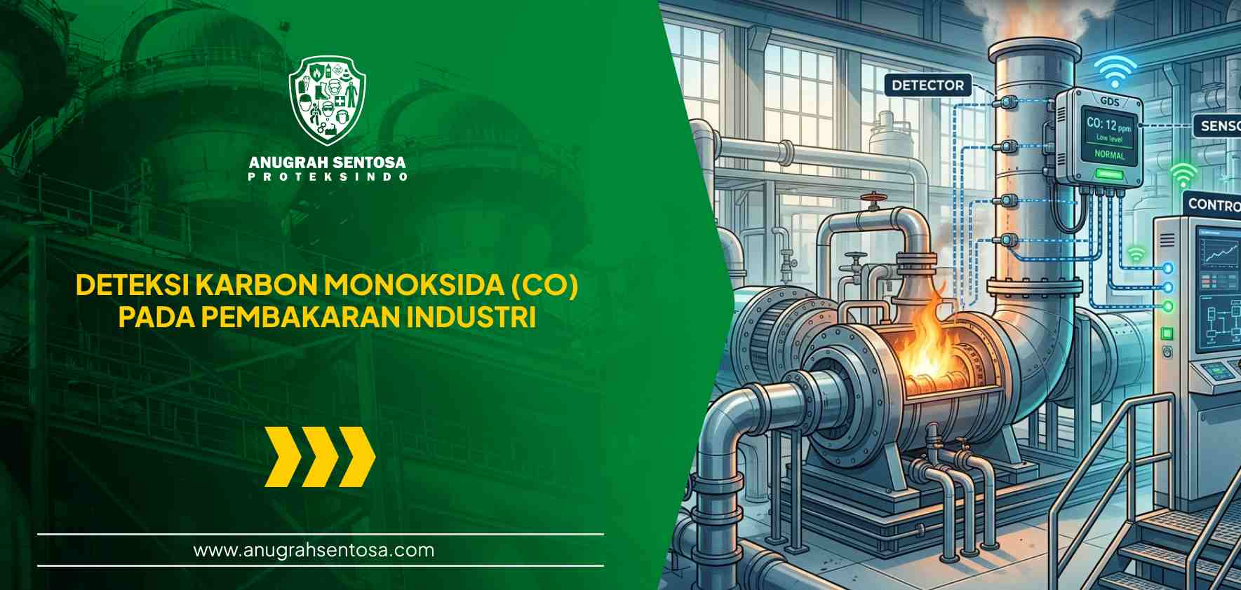 deteksi karbon monoksida (co) pada pembakaran industri