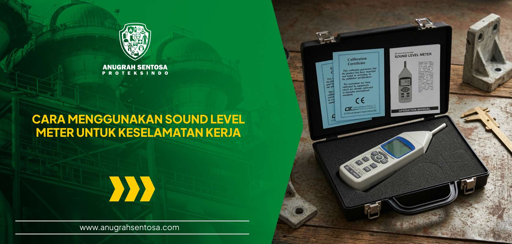 cara menggunakan sound level meter